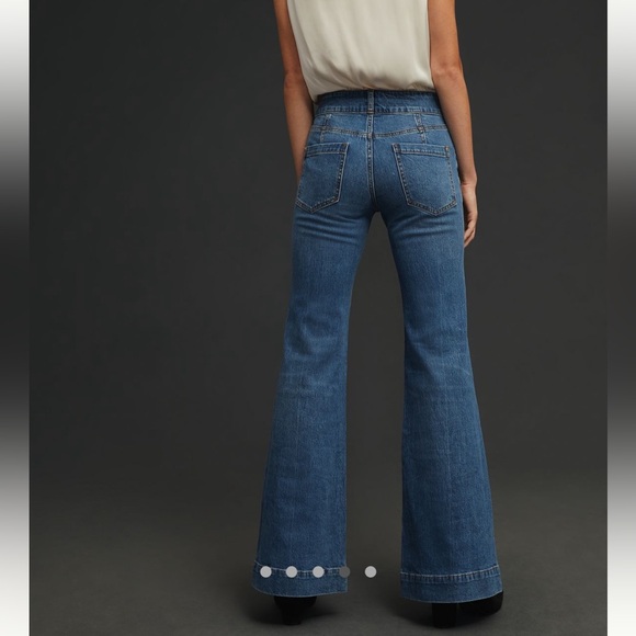 Pilcro Anthropologie Retro High-rise Flare Jean 26 - Picture 2 of 6